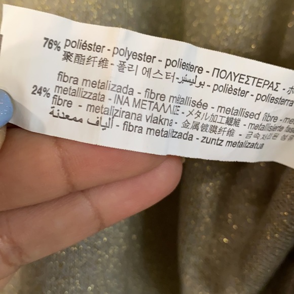 Zara Metallic Crop Blouse - Picture 7 of 7